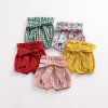 Brand summer trousers with bow, flashlight, shorts, European style, bread