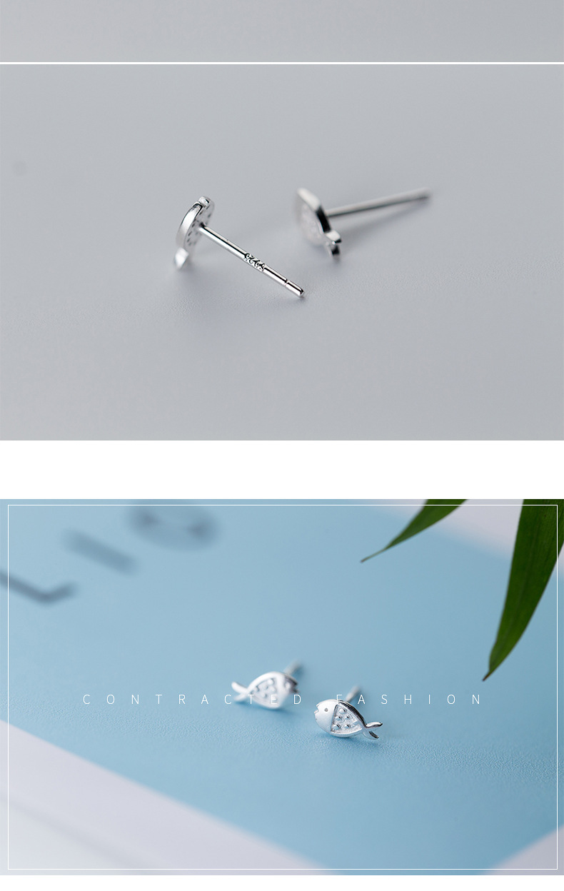 Simple And Cute Fish Earrings display picture 11