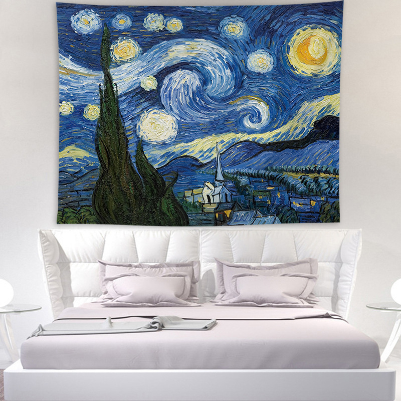 Tapiz Boxi colgando tela de fondo de tela mantel chica corazón dormitorio decoración colgante pintura tapiz Bohemia Toalla de playa