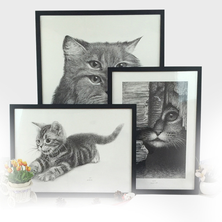 Solid wood picture frame wholesale art studio student sketch painting frame rectangular frame wall table in stock