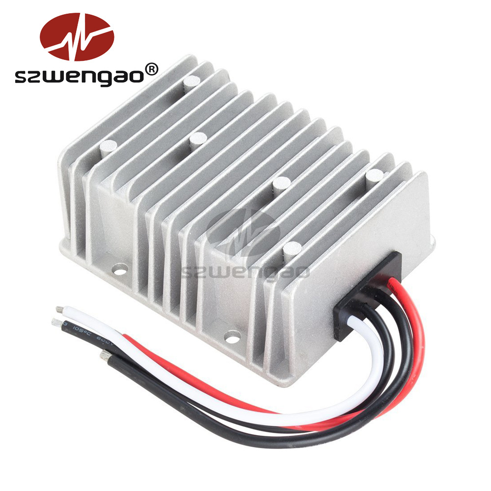 48V转24V20A防水电源转换器480W DC-DC直流稳压器 车载电源降压器