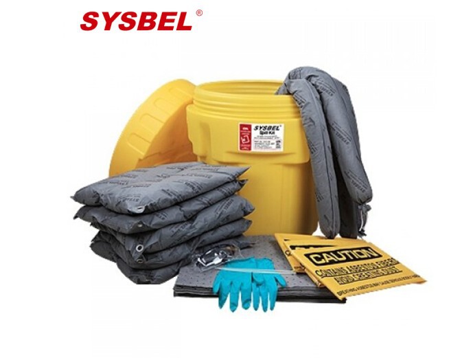 SYSBEL西斯贝尔SYK200  20加仑泄漏应急处理桶套装(通用型）灰色