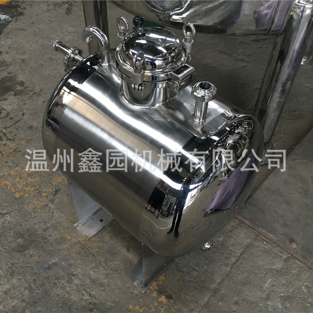 真空不锈钢缓冲罐卧式压力容器物料暂存罐304不锈钢小型储罐批发