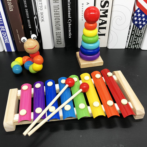 Infant and toddler beaded beads early education educational building blocks beads 1 to 3 years old boys and girls baby focus children's toys