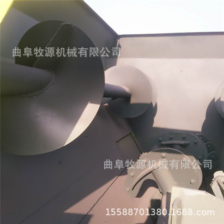 大型养殖场卧式草料搅拌一体机厂家    5立方大型饲料搅拌粉碎机