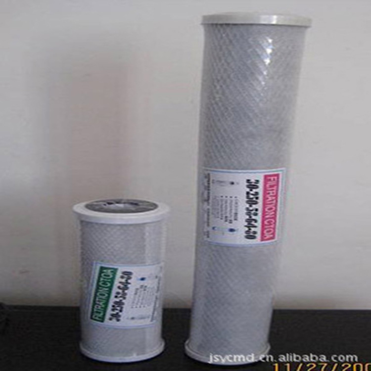 供应含L500，Φ30骨架的CTO-白盖活性炭滤芯