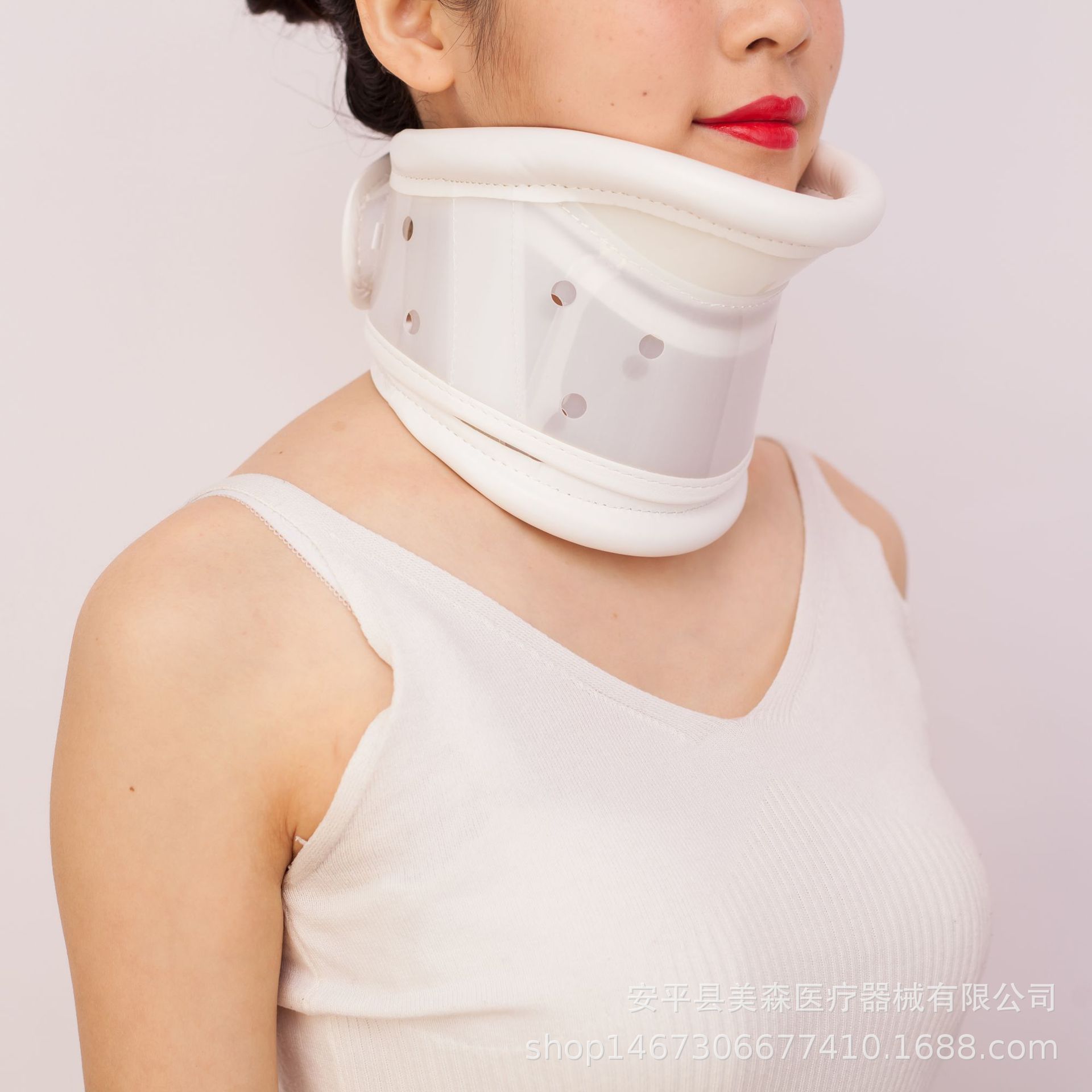 成人儿童费城颈托 四合一颈托 硬式塑料围领高分子颈托颈椎托下巴-阿里巴巴