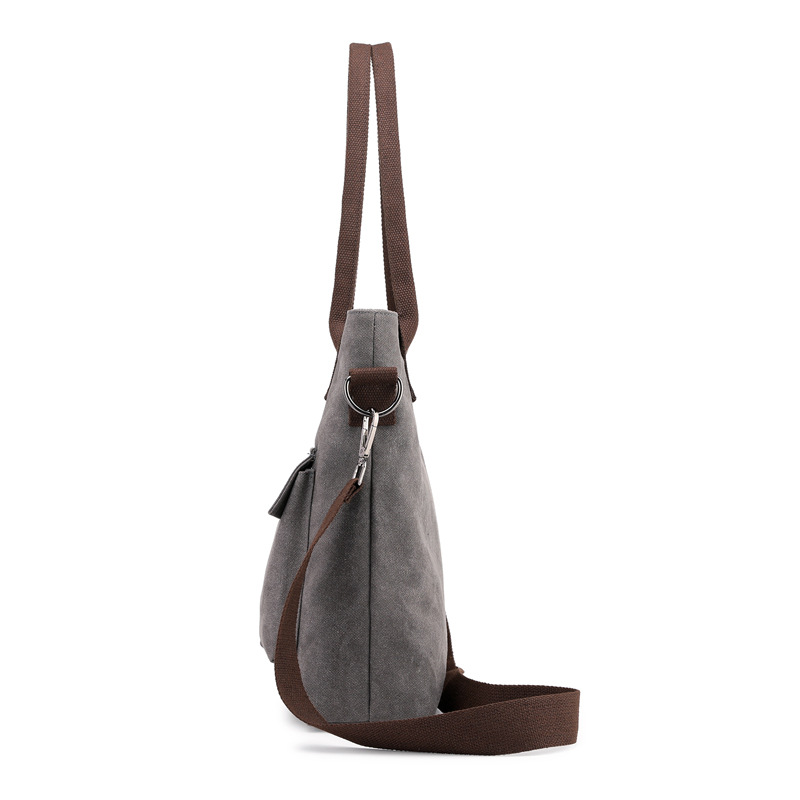 2019 new wave casual ladies bag fashion cloth bag wild single shoulder slung female bag canvas handbag handbag