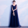 New Korean fashion banquet noble host show thin elegant evening dress