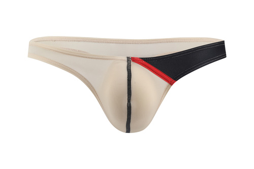 Wholesale AliExpress Amazon thin ice silk elastic low waist foreign trade men's underwear thong E042