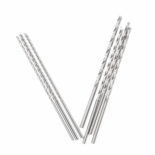 Extended straight handle twist drill 120mm long white drill bit 6542 high speed steel twist drill straight drill drill tip
