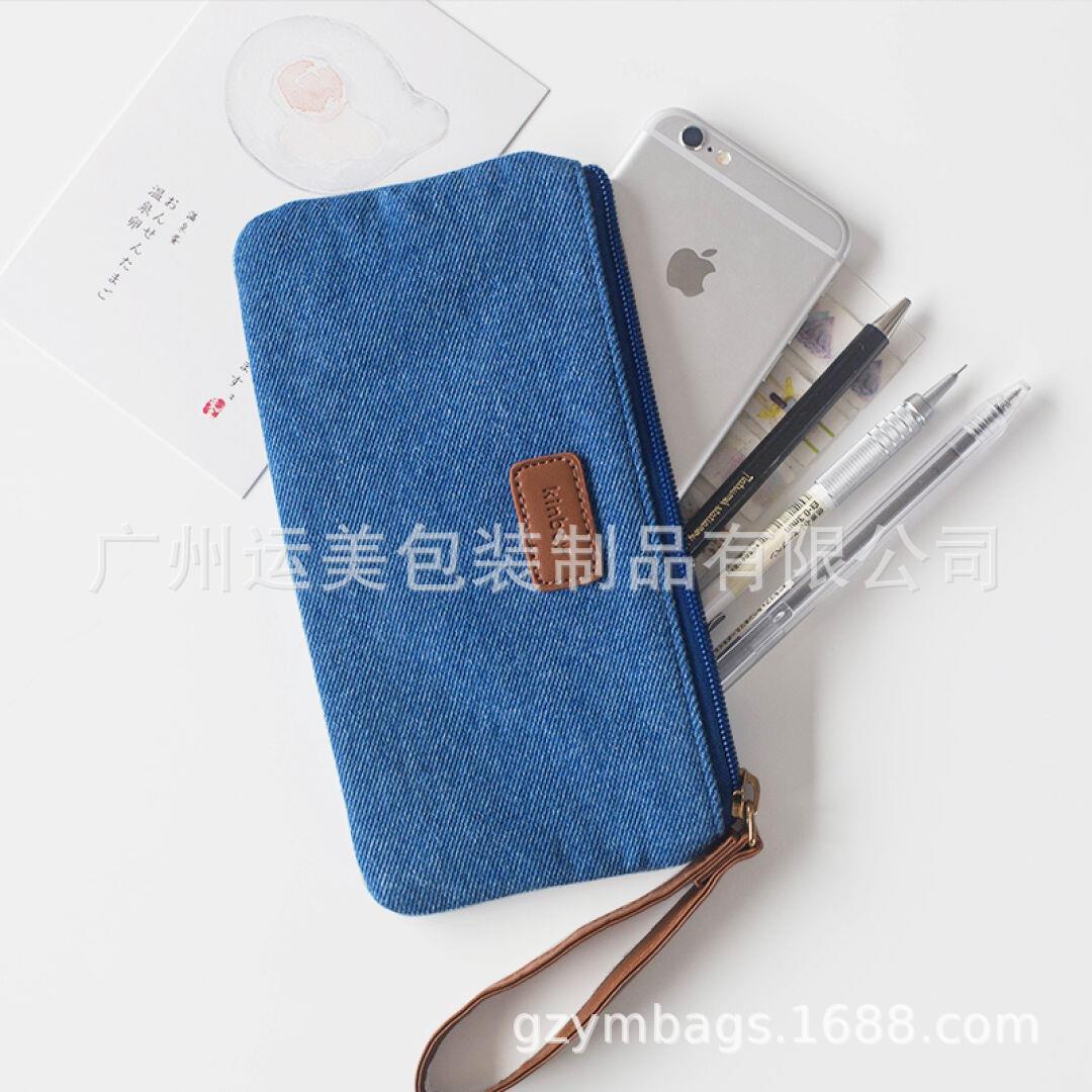 厂家定 做大容量笔袋 男女通用 帆布化妆包零钱包女士手包