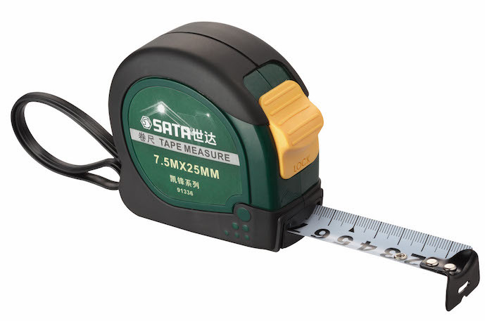 91334  凯锋系列橡塑型钢卷尺,5mx19mm/世达