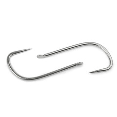 One piece of Peak, bagged, white sleeve without thorns, 100C high carbon steel, sleeve hook, outdoor fishing supplies fishing hook 