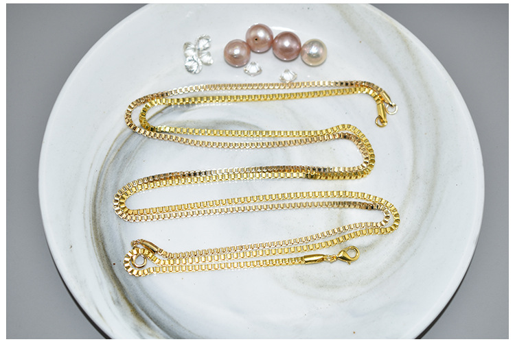 Minimalist Box Chain Necklace For Men And Women Elegant Accessory_voghion.com