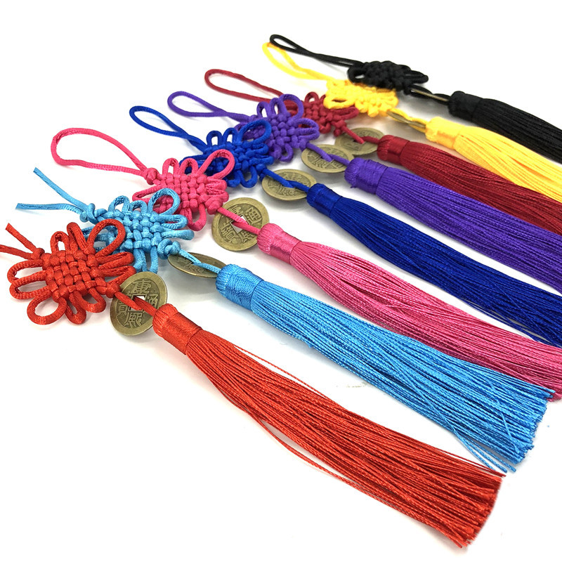 中国结5号6盘古钱币中国结流苏古风礼品铜钱挂件中国风小礼品|ms