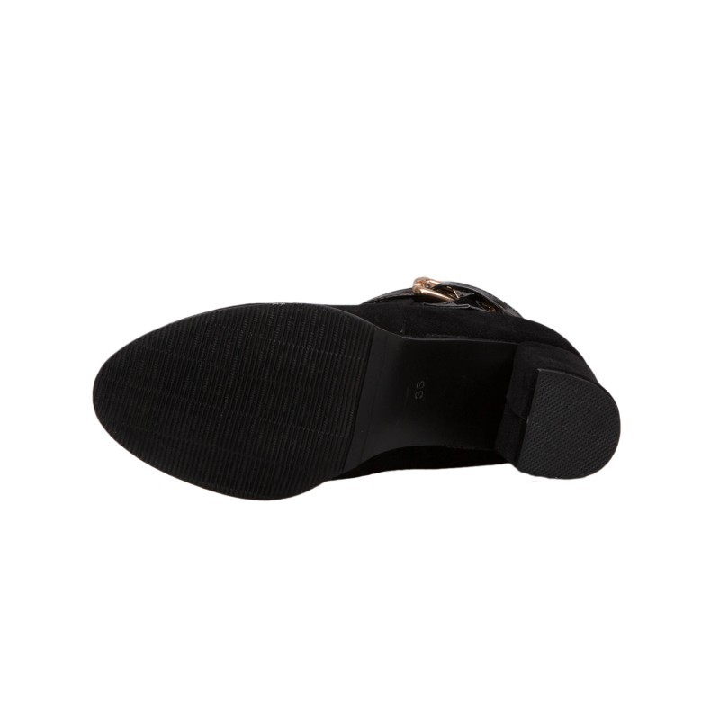 Suede High Heel Ankle Boots 12