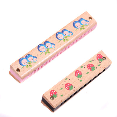 木制口琴8孔16孔24孔 奥尔夫早教乐器儿童宝宝乐器益智吹奏幼教具|ru