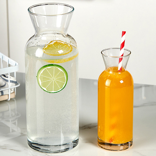 Türkiye imported pasha pastoral glass juice bottle cup ice orange tea beverage pot milk bottle wine dispenser vase