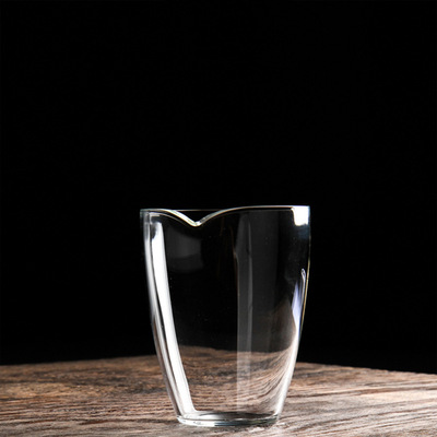 厂家批发耐高温玻璃公道杯分茶器日式透明公杯加厚定制功夫茶具