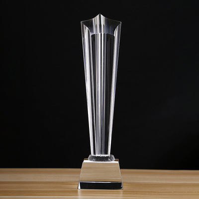 Five-pointed star originality crystal trophy technology gift Lettering Annual meeting Awards Anniversary trophy Manufactor wholesale