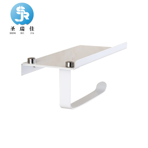 304 stainless steel roll paper holder, bathroom mobile phone storage rack, tissue box, toilet paper holder, paper towel holder without punching