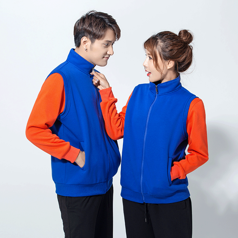 加厚抓摇粒绒冬季马甲定制印logo广告衫志愿者工作服保暖马甲定做