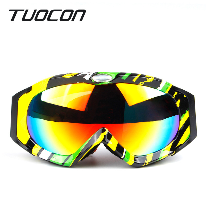 厂家批发H003滑雪眼镜 球面双层防雾护目镜 防紫外线滑雪镜男女款|ms