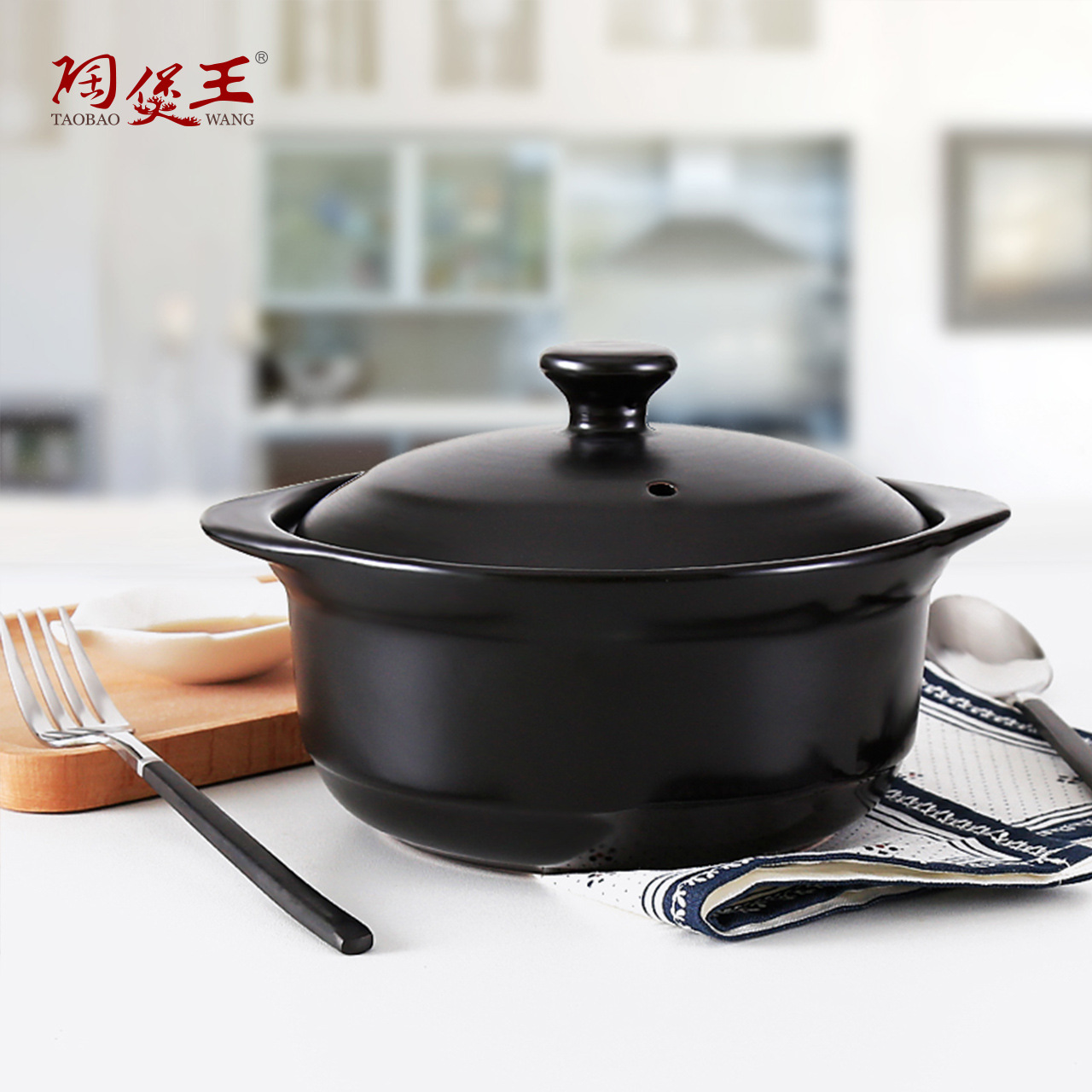 Xiaoping ceramics Soup pot household Stew pot High temperature resistance Flames Stall goods Night market Gear On behalf of