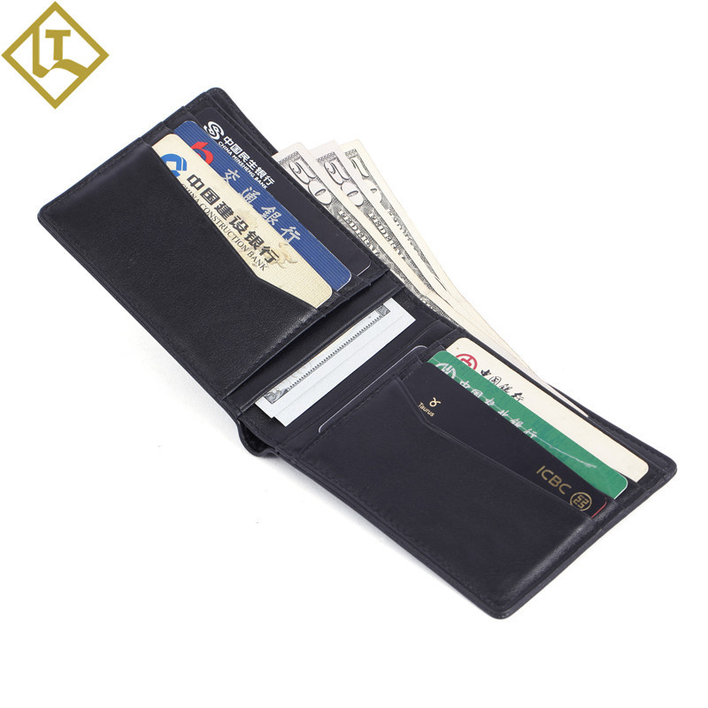 男士真皮錢包wallet 頭層牛皮錢夾短款錢包 防磁RFID零錢包皮包男