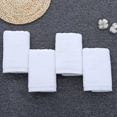 100g 21-strand white towel pure cotton linen, thickened, soft, water-absorbent and soft hotel supplies