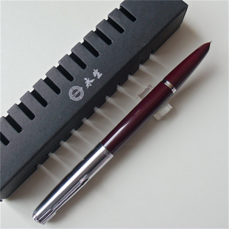 深红铱金笔