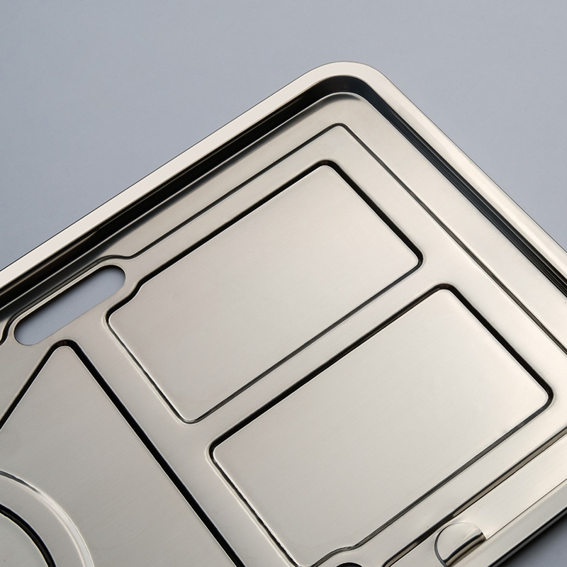 廠家直供車管所專用牌托新交規不鏽鋼車牌底托盤牌照架號牌拖