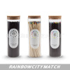 Match manufacturer processing large glass bottles of matches, railway stoves, matches and matchmaking festivals gift matches