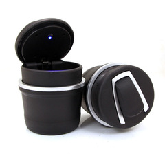 Car Multi-functional Cigarette Ashtray Storage Box with LED Light Cigarette Ash Collector Dual-in-one Car Cigarette Ashtray Wholesale