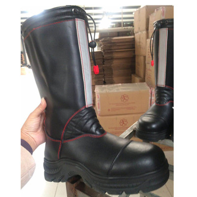 厂家批发消防员抢险救援靴消防队灭火防护靴防水安全靴防砸防刺穿|ms