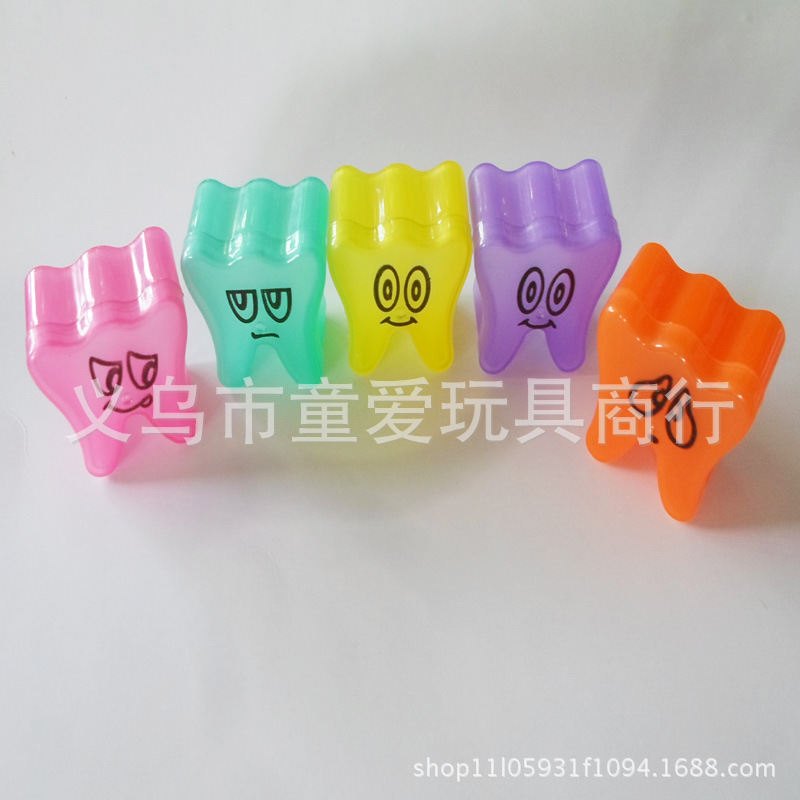 Foreign trade direct sales environmental protection facial expression tooth box, toy tooth storage box, children's tooth storage box