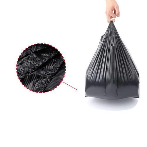 Wholesale factory dropshipping black household heavy-duty clothing market packing bag plastic bag
