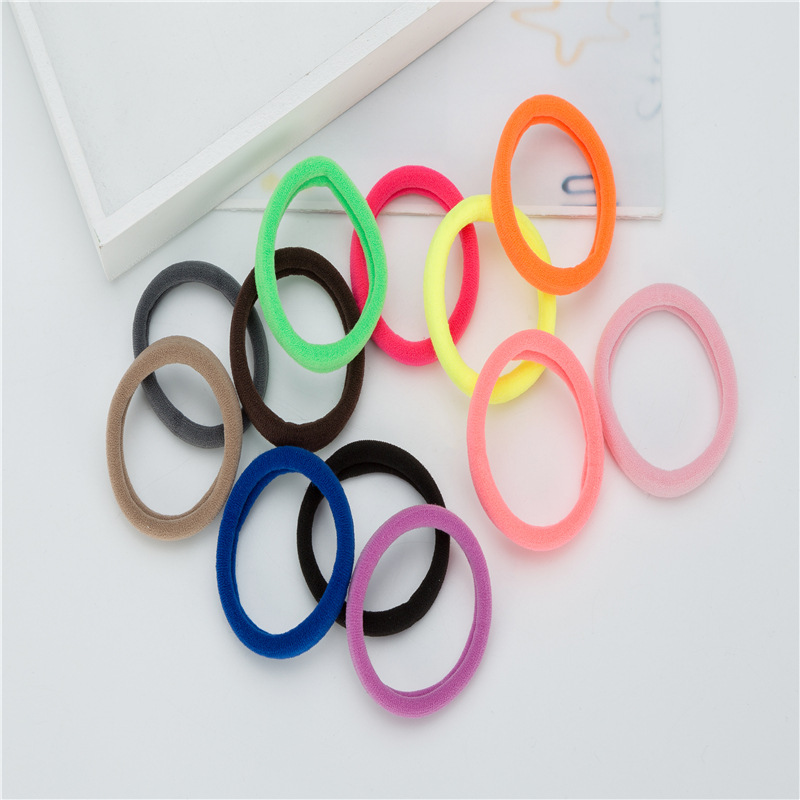 Seamless Rubber band headdress hairband hair rope headband South Korea high elastic hair binding leather band black hair accessories