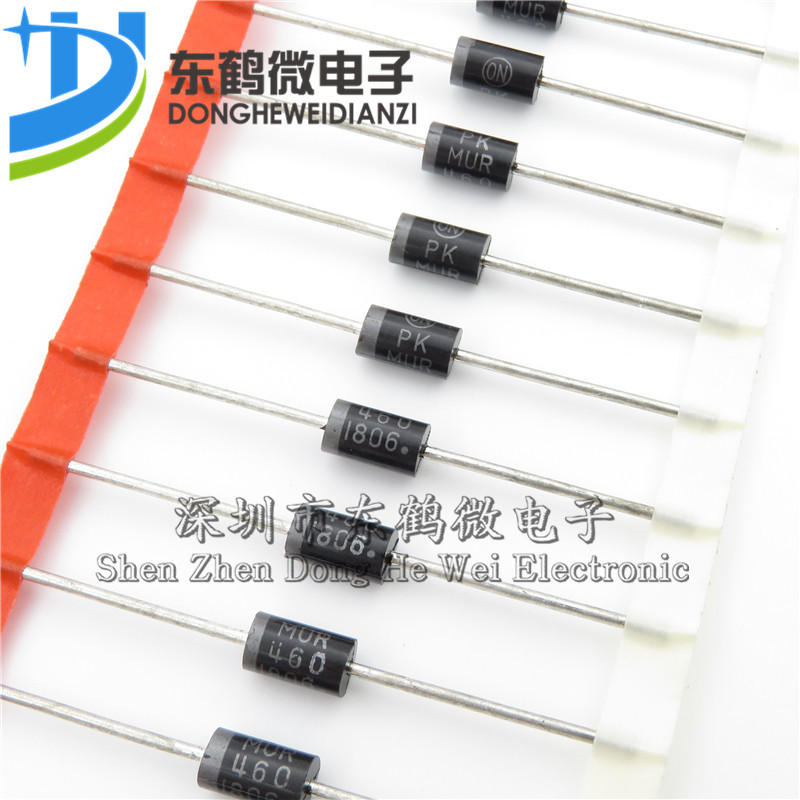 直插 MUR460RLG MUR460 DO-201 4A 600V 快恢复二极管