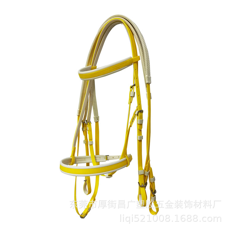 yellow bridle and rein 1