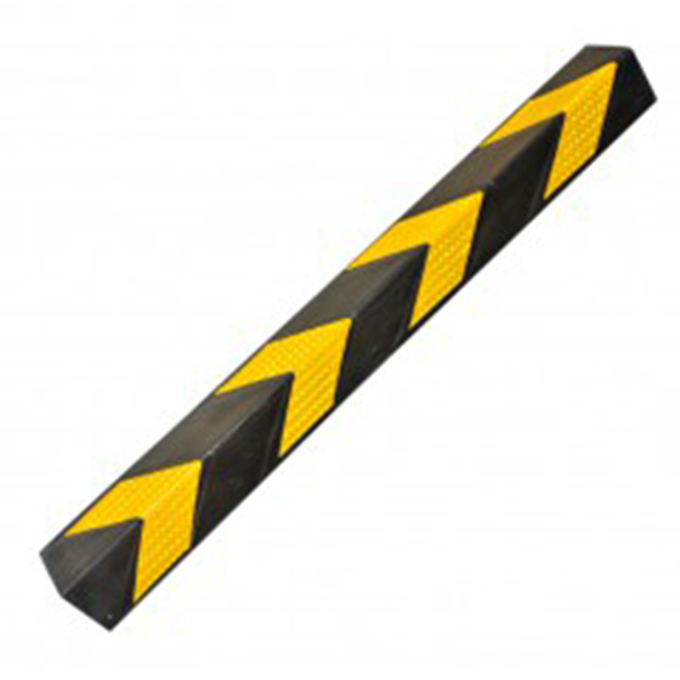 橡胶护墙角车库反光条橡胶护角墙角防撞条停车场地下室车库轮廓标