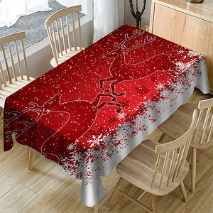 Tablecloth table cloth table cover Table Christmas polyester table D digital printing waterproof table Christmas table