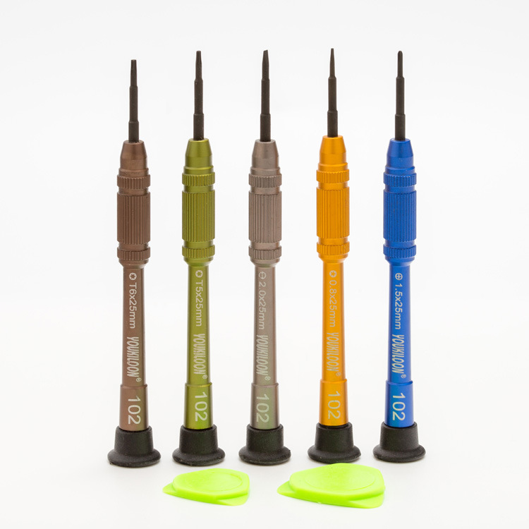 YOUKILOON Y1205苹果五星批T5T6梅花六角螺丝刀一字十字1.5mm起子