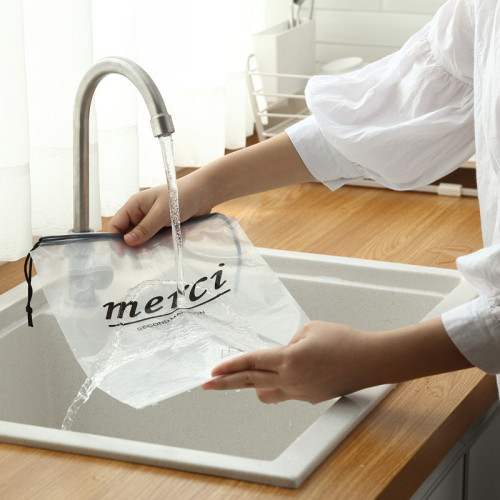 Storage bag waterproof portable transparent bag for storing shoes travel women's drawstring bag clothing drawstring bag shoe bag