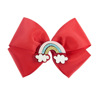 Children's rainbow hairgrip girl's, hair accessory with bow for princess, European style