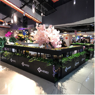 Iron flower partition Flower Box Planters Tin customized machining