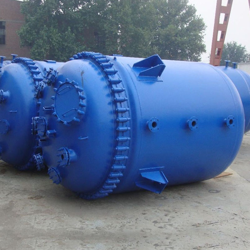 出售二手搪瓷反应釜搪瓷蒸汽加热釜 200升电加热反应釜