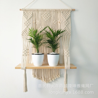 北欧风流苏挂毯墙挂饰ins风格手工编织壁饰民宿客厅卧室装饰外贸|ru