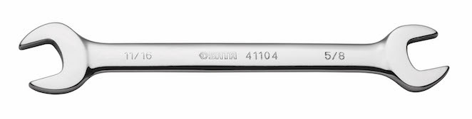 41107英制全抛光双开口扳手,15/16"x1"/世达